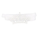 Infant Baby Rhinestone Crown Hair Bands Photography Headband - White