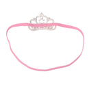 Rhinestone Faux Pearl Crown Baby Girls Headband Hair Band - Pink
