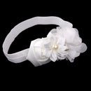 White Flower Baby Girls Headband Photography Props Hair Band
