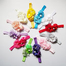 White Flower Baby Girls Headband Photography Props Hair Band