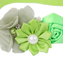 Green Flower Baby Girls Headband Photography Props Hair Band