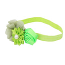 Green Flower Baby Girls Headband Photography Props Hair Band