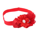 Red Flower Baby Girls Headband Photography Props Hair Band