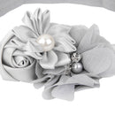 Grey Flower Baby Girls Headband Photography Props Hair Band