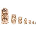 7pcs Hand Painted Hooded Beauty Wooden Russian Nesting Dolls