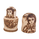 7pcs Hand Painted Beauty Castle Wooden Russian Nesting Dolls