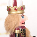 Maroon Wooden Nutcracker On A Rocking Horse