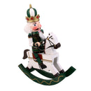 Green Wooden Nutcracker On A Rocking Horse