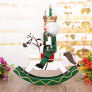 Green Wooden Nutcracker On A Rocking Horse