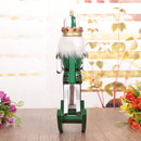 Green Wooden Nutcracker On A Rocking Horse