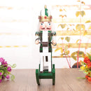 Green Wooden Nutcracker On A Rocking Horse