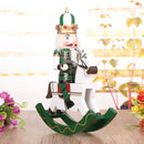 Green Wooden Nutcracker On A Rocking Horse