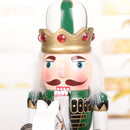 Green Wooden Nutcracker On A Rocking Horse