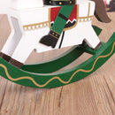 Green Wooden Nutcracker On A Rocking Horse