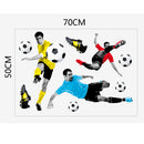 3D Play Football Soccer Wall Art Sticker Kids Bedroom Wallpaper Decor