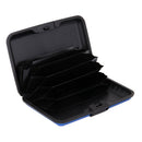Mini Waterproof Aluminum Metal Business ID Credit Card Holder - Blue