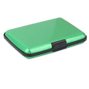 Mini Waterproof Aluminum Metal Business ID Credit Card Holder - Green