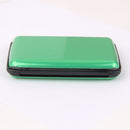 Mini Waterproof Aluminum Metal Business ID Credit Card Holder - Green