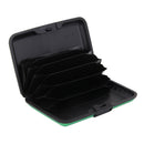 Mini Waterproof Aluminum Metal Business ID Credit Card Holder - Green