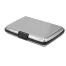 Mini Waterproof Aluminum Metal Business ID Credit Card Holder - Silver Grey