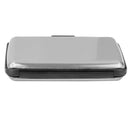 Mini Waterproof Aluminum Metal Business ID Credit Card Holder - Silver Grey