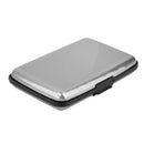 Mini Waterproof Aluminum Metal Business ID Credit Card Holder - Silver Grey
