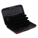 Mini Waterproof Aluminum Metal Business ID Credit Card Holder - Red