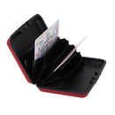 Mini Waterproof Aluminum Metal Business ID Credit Card Holder - Red