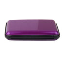 Mini Waterproof Aluminum Metal Business ID Credit Card Holder - Purple