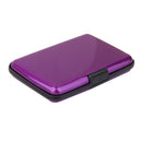 Mini Waterproof Aluminum Metal Business ID Credit Card Holder - Purple