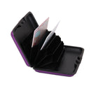 Mini Waterproof Aluminum Metal Business ID Credit Card Holder - Purple