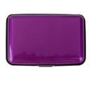 Mini Waterproof Aluminum Metal Business ID Credit Card Holder - Purple