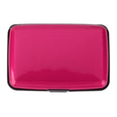 Mini Waterproof Aluminum Metal Business ID Credit Card Holder - Rose Red
