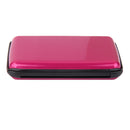 Mini Waterproof Aluminum Metal Business ID Credit Card Holder - Rose Red