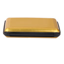 Mini Waterproof Striped Aluminum Metal ID Credit Card Holder - Gold