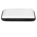 Mini Waterproof Striped Aluminum Metal ID Credit Card Holder - White