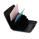 Mini Waterproof Striped Aluminum Metal ID Credit Card Holder - White