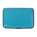 Men Fashionable Durable Multi-Functional Aluminium Credit Card Holder Case Wallet Organiser Light Blue 11x 7.5 x 2cm