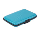 Men Fashionable Durable Multi-Functional Aluminium Credit Card Holder Case Wallet Organiser Light Blue 11x 7.5 x 2cm