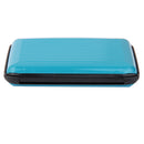 Men Fashionable Durable Multi-Functional Aluminium Credit Card Holder Case Wallet Organiser Light Blue 11x 7.5 x 2cm