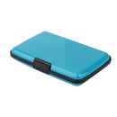 Men Fashionable Durable Multi-Functional Aluminium Credit Card Holder Case Wallet Organiser Light Blue 11x 7.5 x 2cm