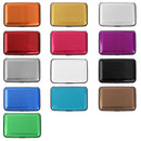 Men Fashionable Durable Multi-Functional Aluminium Credit Card Holder Case Wallet Organiser Light Blue 11x 7.5 x 2cm