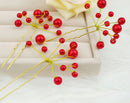 Women Girls Ladies Fashionable Pearls Hair Pin Hair Accessory Red Pack Of 6PCS