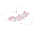 Wedding Bridemaid Flower Girl Wrist Flower Pink White