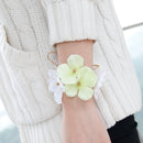 Wedding Bridemaid Flower Girl Wrist Flower Yellow White