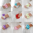 Wedding Bridemaid Flower Girl Wrist Flower Yellow White