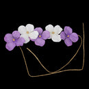 Wedding Bridemaid Flower Girl Wrist Flower White Purple