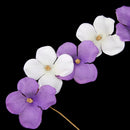 Wedding Bridemaid Flower Girl Wrist Flower White Purple