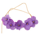 Wedding Bridemaid Flower Girl Wrist Flower Purple
