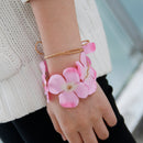 Wedding Bridemaid Flower Girl Wrist Flower Pink
